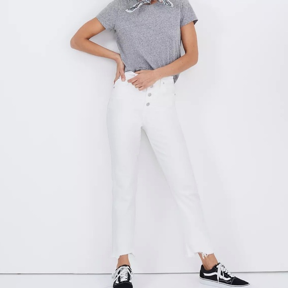 HP🎉 Madewell / The Perfect Vintage Crop Jean Button-Front Edition - Picture 2 of 8